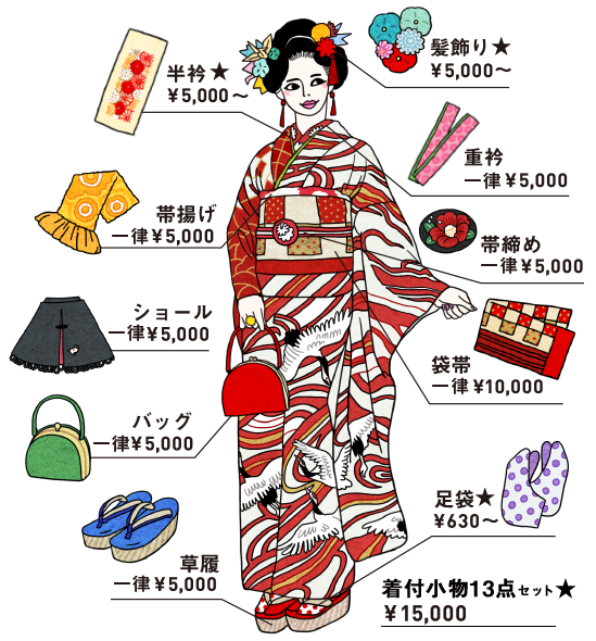 着付小物13点セット